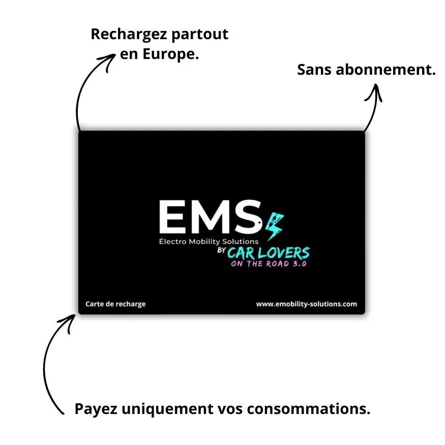 Carte de Recharge voiture Electrique CARLOVERS Product vendor